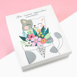 Набор подарочный Самая красивая кошечка, полотенце и аксессуары - Этель фото 8