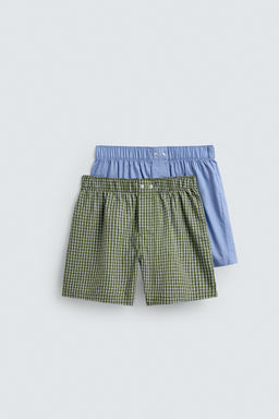 2-PACK OF COMBINED POPLIN BOXERS