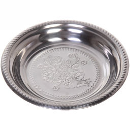 Цена за 5 шт. Поднос металлический "Цветы" 26см