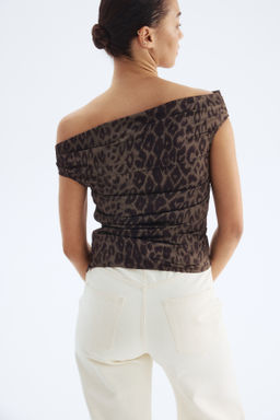 Top off-the-shoulder drapeado - H&m фото 4