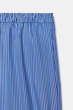STRIPED PYJAMA-STYLE TROUSERS WITH CONTRAST - Zara фото 4