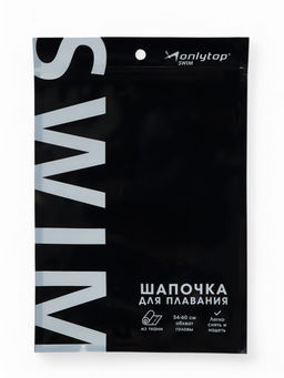 Шапочка для плавания взрослая ONLYTOP Flowers, тканевая, обхват 54-60 см