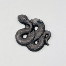 Фигурка Змея из серебристого Обсидиана - Радуга самоцветов фото 3