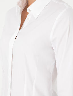 Beyaz Slim Fit Uzun Kollu G_mlek