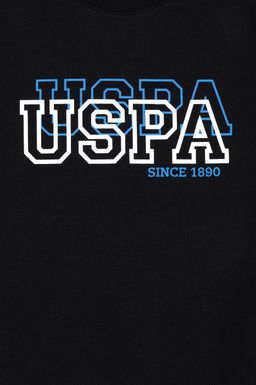 Футболка U.S. Polo Assn базовая черная хлопок  фото 8