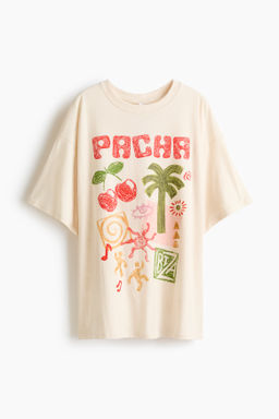 Camiseta oversize con motivo estampado - H&m фото 7
