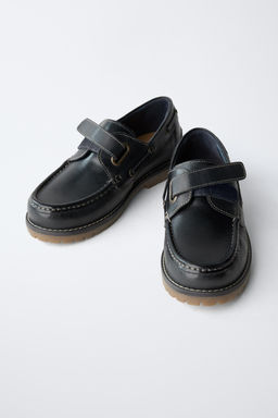 LEATHER BOAT SHOES - Zara фото 5