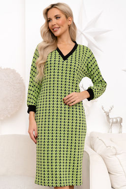 Платье Open Style 6525 оливковый