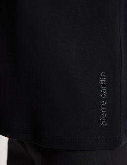 Siyah Regular Fit Bisiklet Yaka Basic Ti__rt