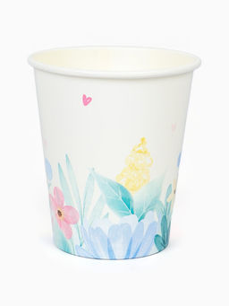 Цена за 12 шт. Стакан одноразовый бумажный «Весенние цветы», 250 мл