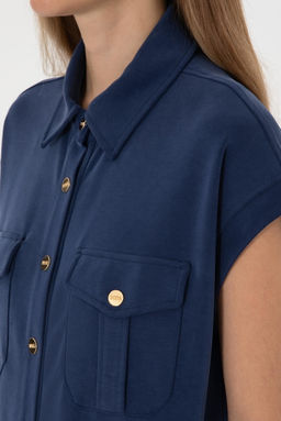 Kad_n Lacivert Sweatshirt Sepette S_rpriz _ndirim - U.s. polo assn фото 7