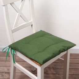Подушка на стул «Этель» Freedom green, 42×42 см, зелёная