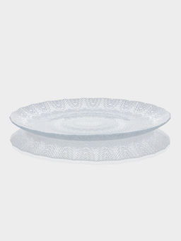 Тарелка IZMIR, d=21 см, стекло, прозрачная