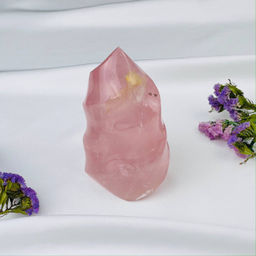 Свеча из Розового кварца - Радуга самоцветов фото 3