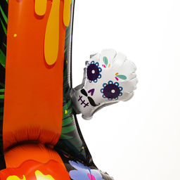 Воздушный шар фольгированный на Хэллоуин 46" «Свечи на подставке», под воздух