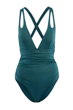 Petrol Derin V Yaka Kapl? Cut Out Detayl? Regular Mayo TBESS26MA00023