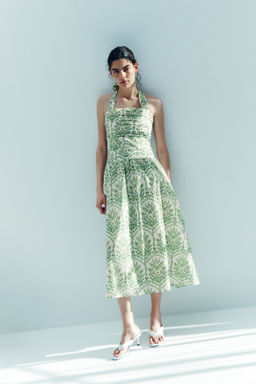 Vestido halter de popelina - H&m фото 2
