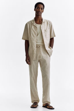 Pantal?n en mezcla de lino Regular Fit - H&m фото 6