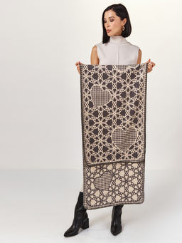 в составе ШЕРСТЬ  и КАШЕМИР Большой, мягкий, теплый  двусторонний палантин - Tantino фото 7