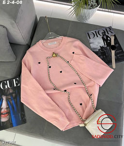 Свитер женский с сердечками - Bruno фото 3