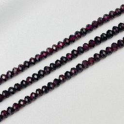 Бусины для украшений из Граната "Альмандин" (130 бусин)