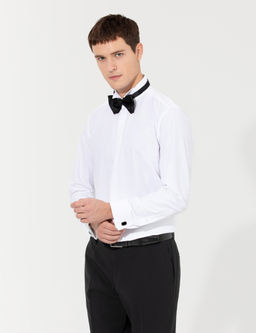 Beyaz Slim Fit Smokin G_mlek