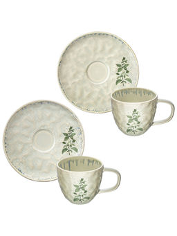 Чайная пара 4 пр. 280 мл 12,5*9*8 см Лимонная мята, фарфор - Elan gallery фото 5