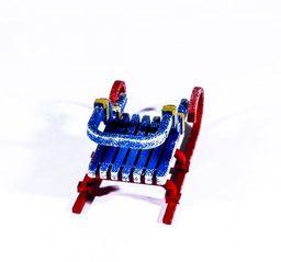 Новогодние елочные игрушки: Санки Большие 640-6 - Idh фото 3