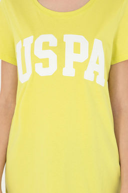 Женская базовая футболка фисташкового цвета Неожиданная скидка в корзине - U.s. polo assn фото 6