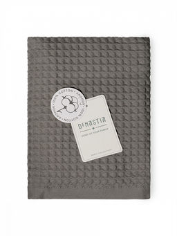 Полотенце для лица 50x90 темно-серый вафельное полотно