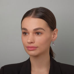 Серьги со стразами Блик овал, миксы