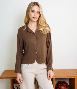 Рубашка #КТ9025 (3), тёмный хаки