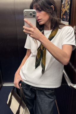 100% VISCOSE STRIPED PRINT SCARF - Zara фото 2
