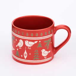 Кружка керамическая новогодняя Дорого внимание Новогоднее настроение, 320 мл  фото 3