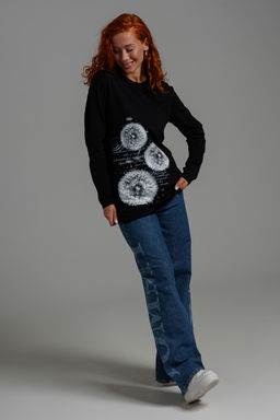 8543 Футболка с длинным рукавом женская