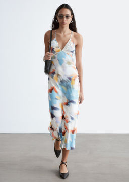 Vestido midi lencero de sat?n - H&m фото 8