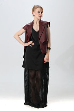 Костюм NIKVA н1018-2 чёрный и бордо  фото 4