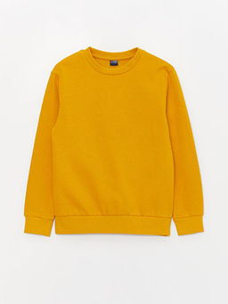 Bisiklet Yaka Basic Uzun Kollu Erkek ?ocuk Sweatshirt - Waikiki фото 3