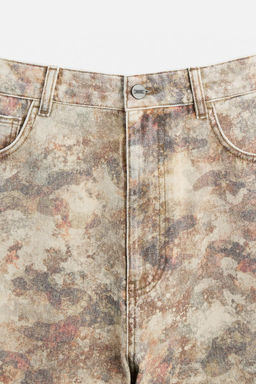 CONTRAST PRINT TROUSERS - Zara фото 8