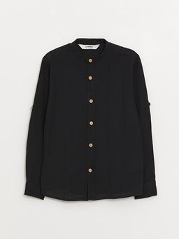 Hakim Yaka Basic Uzun Kollu Erkek ?ocuk G?mlek