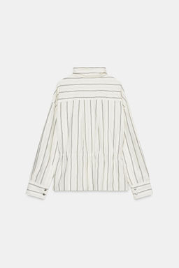 STRIPED PYJAMA SHIRT WITH POCKETS - Zara фото 4