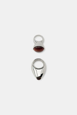 PACK OF 2 STONE RINGS - Zara фото 3