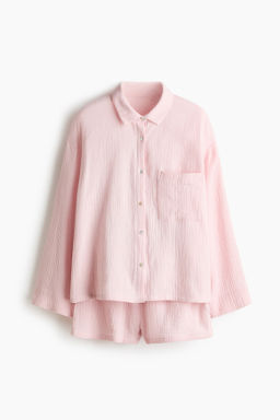 Camisa y pantal?n corto de pijama - H&m фото 4