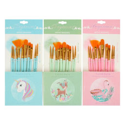 Набор кистей синтетика, 10 штук (№2/0.1,3.6,8.10,6.4,5.2), в блистере, (международный размер)