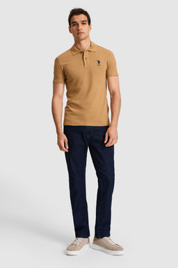 Erkek Slim Fit Polo Yaka Coconut Basic Ti__rt