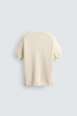 RELAXED FIT KNIT T-SHIRT - Zara фото 7