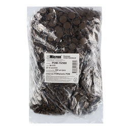 Кнопка Micron POM-15/500 Кнопки пластиковые пластик d 15 мм 500 шт. № 015 коричневый