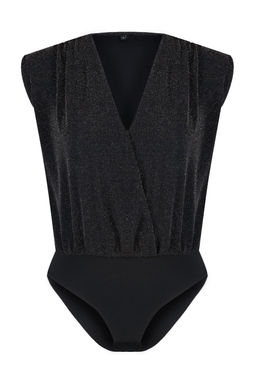 Siyah Kruvaze Par?lt?l? C?tc?tl? Simli Orme Body TPRSS24BD00017 - Trendyolmilla фото 7