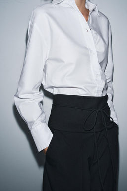 ZW COLLECTION SASH BELT TROUSERS - Zara фото 4