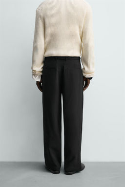 PANTAL?N FLUIDO CINTUR?N / Negro - Zara фото 4